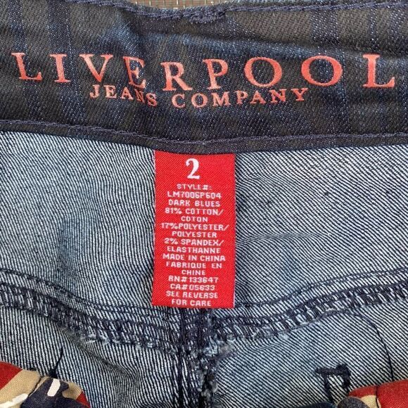 Liverpool Women's Michelle Capri Dark Blue Jeans. Size 2. EUC! - Picture 4 of 10